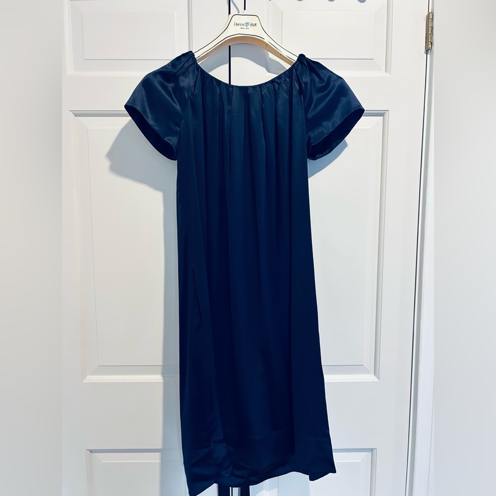 DKNY midnight blue silk dress